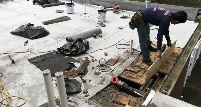 Commercial Flat Roof Leak repair specialist company near me, Local Roofers