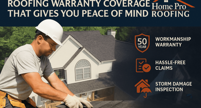 50-Year Workmanship Roofing Warranty | Home Pro Roofing
