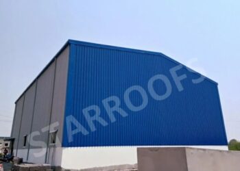 Color Coated Metal Roofing Warehouse Roofing Contractors for Commercial ...